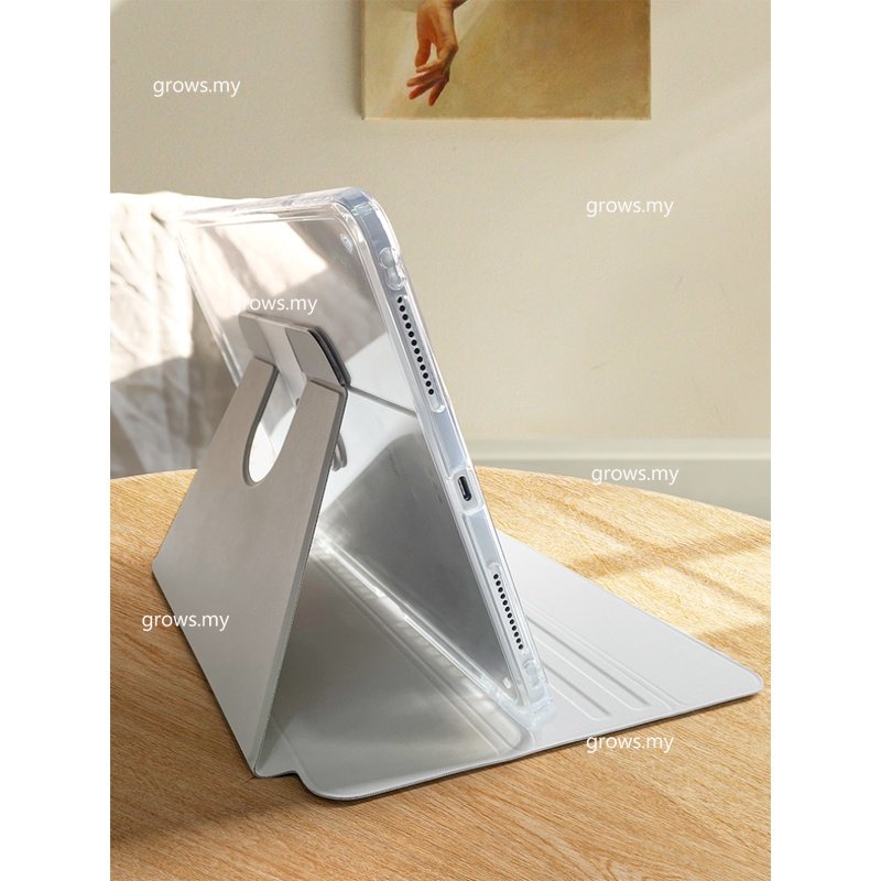 Ốp Máy Tính Bảng Trong Suốt Có Ngăn Đựng Bút Cho iPad 9th 10th Generation Pro 12.9 11 M2 Air 5 iPad 9 8 7 10.2 Pro 10.5 Air 3