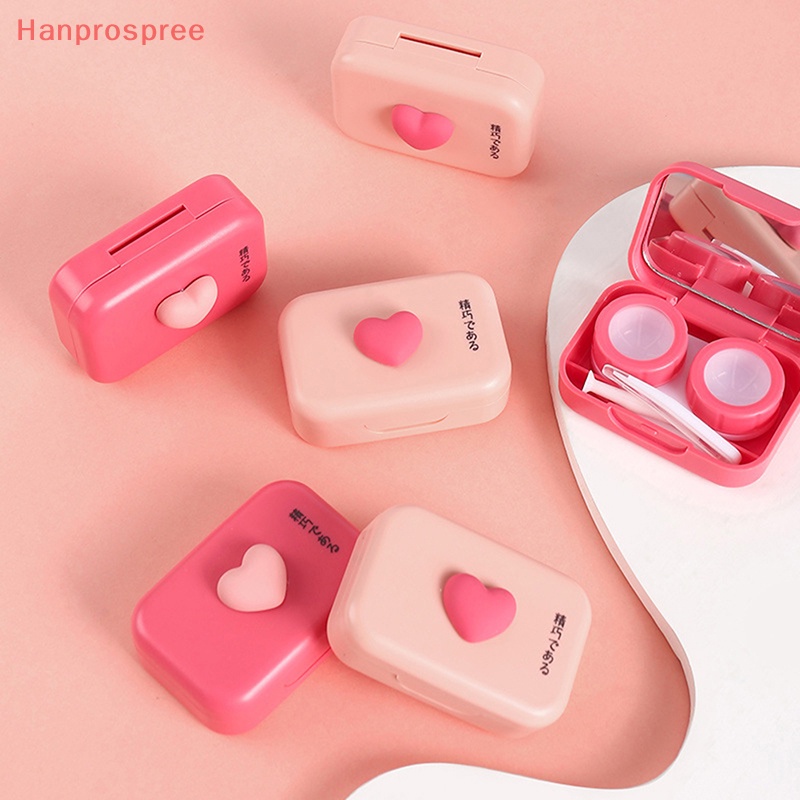 Hanprospree > Hộp Đựng Kính Áp Tròng Màu Hồng Kẹo Mịn Nhỏ Gọn Phong Cách Mới Dành Cho Bạn Nữ Mang Đi Du Lịch