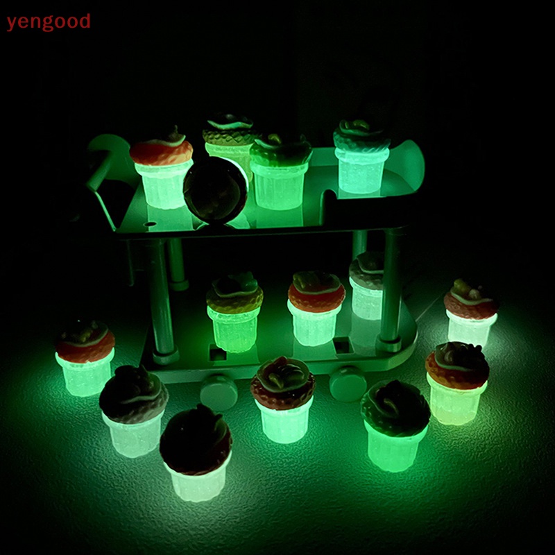 1 Kẹp Tóc Hình Cây Kem / Chuối Bằng Nhựa Phát Quang Độc Đáo Trang Trí Điện Thoại / Kẹp Tóc DIY