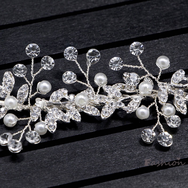 Băng Đô Cài Tóc Ruy Băng Đính Hạt Ngọc Trai Giả Và Dây Ruy Băng Cho Cô Dâu / Đính Hôn / Dạ Hội Phụ Nữ / Cô Dâu