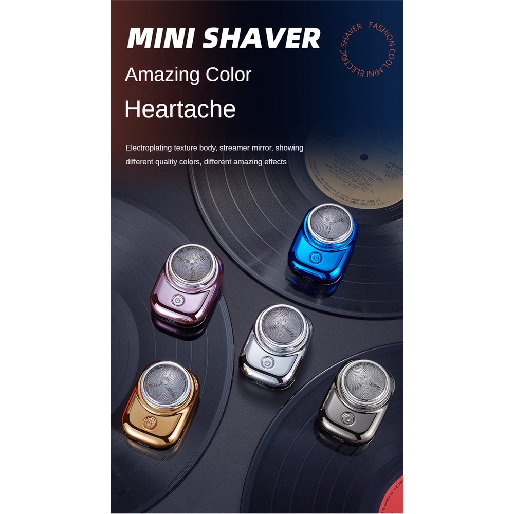 Máy cạo râu JULYSTAR điện ướt và khô sạc USB mini cầm tay cho nam nữ