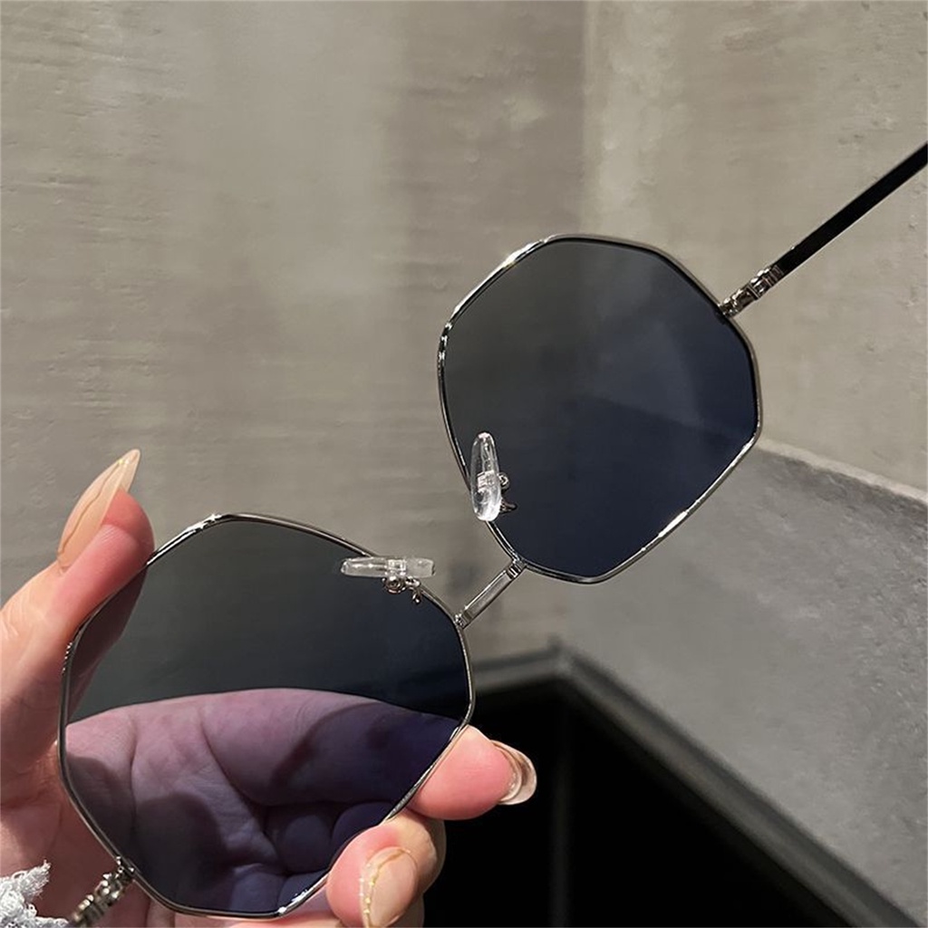 Đa giác kim loại Hàn Quốc kính râm