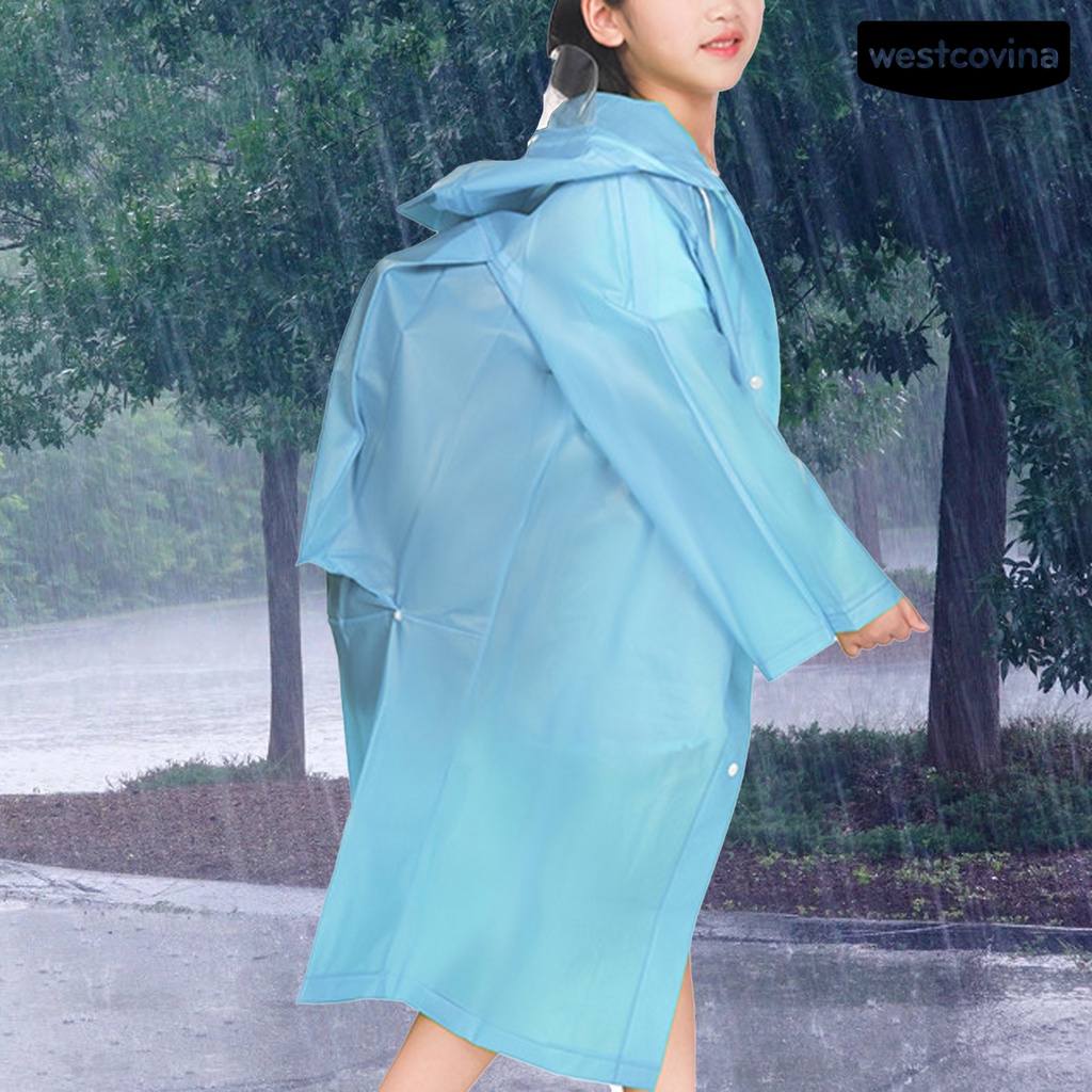 [COD]☁Áo Mưa Bằng EVA Thân Thiện Với Môi Trường Chống Nước Có Mũ Trùm Cho Bé