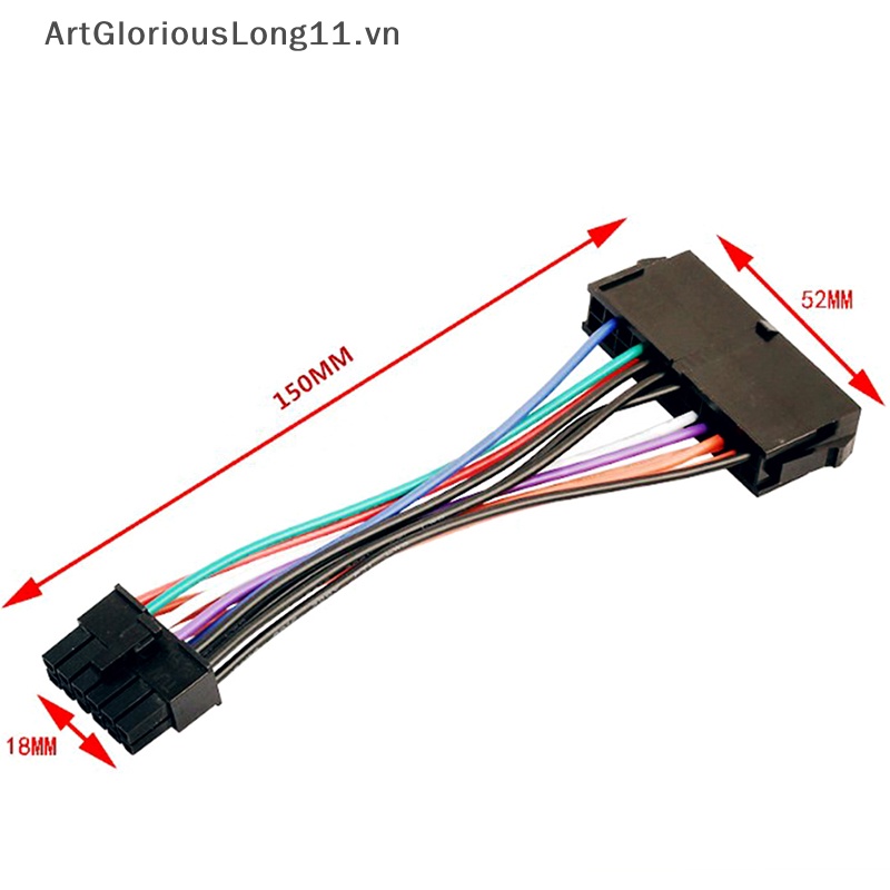 1 Dây Cáp Nối Nguồn ATX 24 Pin Sang 12 Pin Chính Cho Lenovo IBM.
