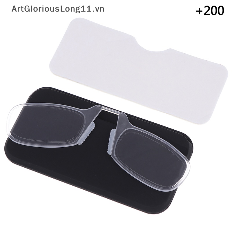 1 Kính Đọc Sách Siêu Mỏng Có Kẹp Mũi Tiện Dụng Unisex
