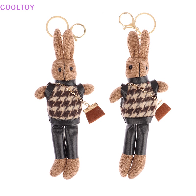 Cooltoy Móc Khóa Thỏ Nhồi Bông Hoạt Hình Đáng Yêu Trang Trí Ba Lô / Túi Xách / Quà Tặ