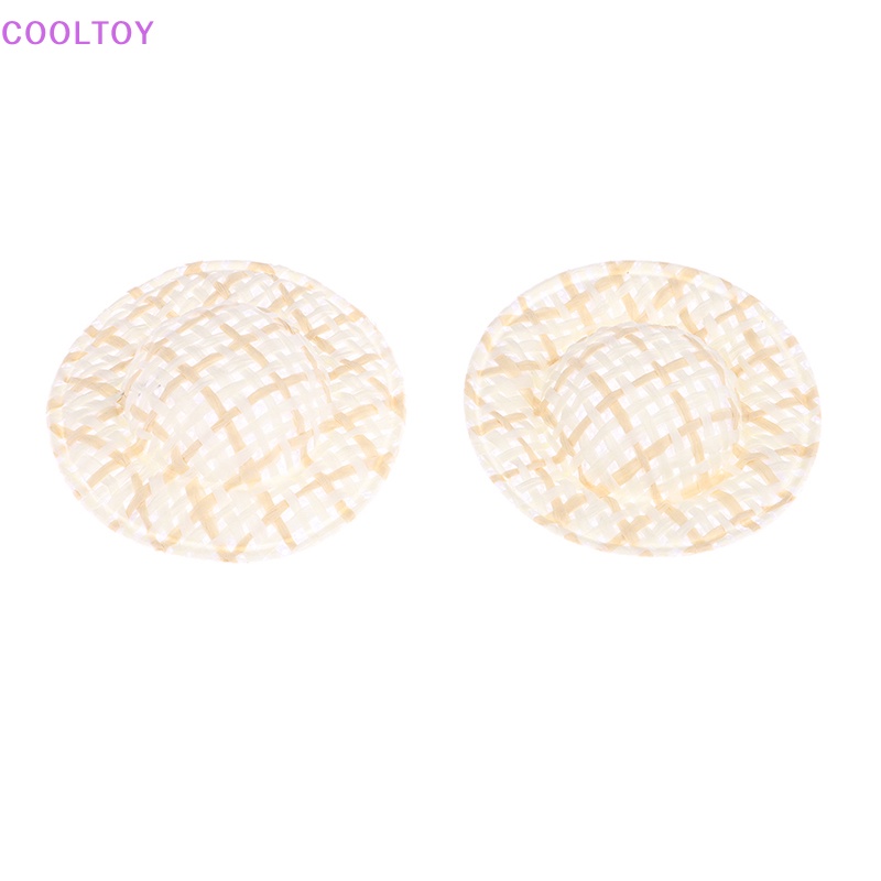 Set 10 Nón Rơm Mini 5cm Trang Trí Nhà Búp Bê