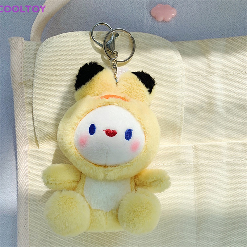 Móc Khóa Hình Thỏ Nhồi Bông Dễ Thương Sáng Tạo