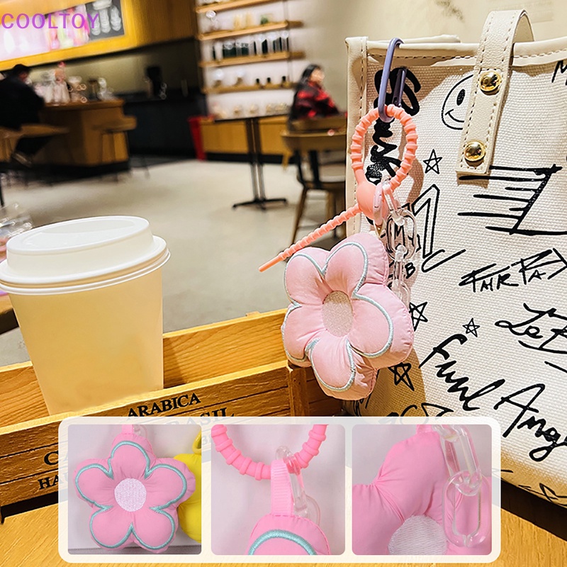 Móc Khóa Hình Bông Hoa Dễ Thương Dùng Trang Trí Túi Xách / Xe Hơi