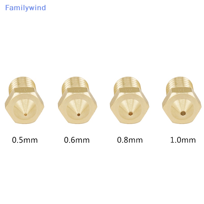 Vòi Phun V5 V6 0.2 0.3 0.4 0.5 0.6 0.8 1.0mm M6 Cho Máy In 3D