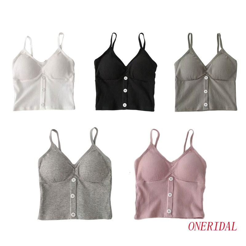 Áo Croptop Dệt Kim Hai Dây Dáng Chữ U Gợi Cảm Thời Trang Đường Phố Cho Nữ