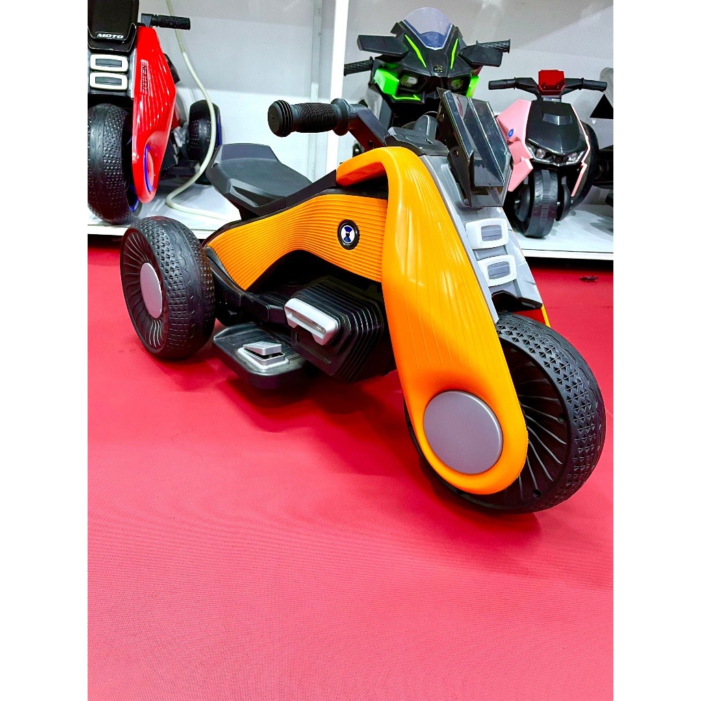 Xe Máy Điện Trẻ Em, Xe máy điện Babibo kids có 2 chiều tiến lùi di chuyển dễ dàng cho bé