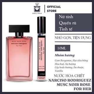 Nước hoa nữ Narciso Rodriguez Musc Noir Rose For Her chiết 10ml chính hãng - Delimaperfume