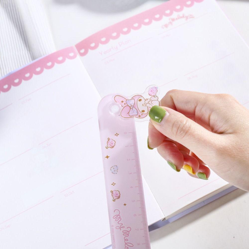Thước Đo Dạng Thẳng Bằng Nhựa Họa Tiết Hoạt Hình Dễ Thương Dành Cho Học Sinh