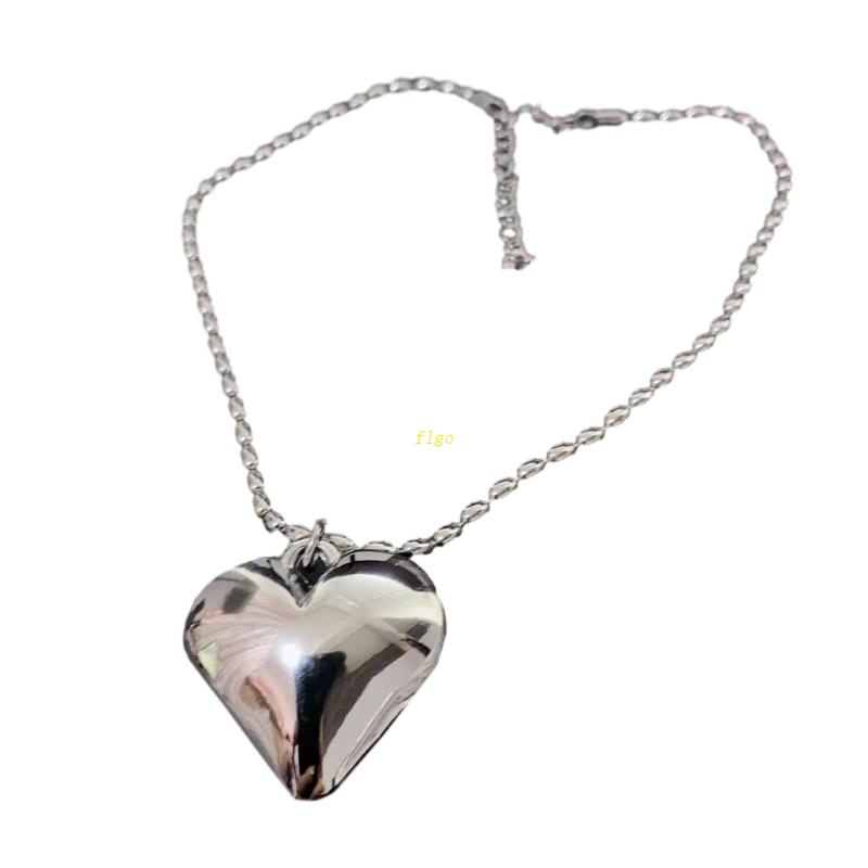 Vòng Cổ Choker Y2K Mặt Hình Trái Tim Đơn Giản Thời Trang