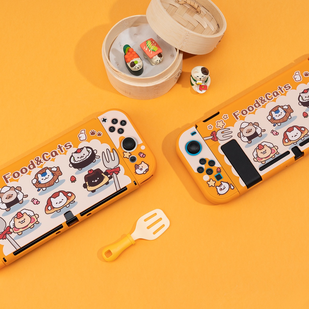 Ốp Cứng Bảo Vệ Máy Chơi Game Nintendo Switch Và Switch OLED Hình Mèo Dễ Thương