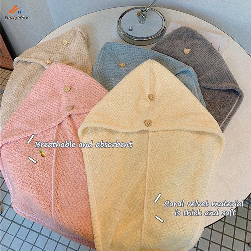 Khăn Quấn Tóc Siêu Nhẹ Nhiều Màu Sắc Dễ Thương