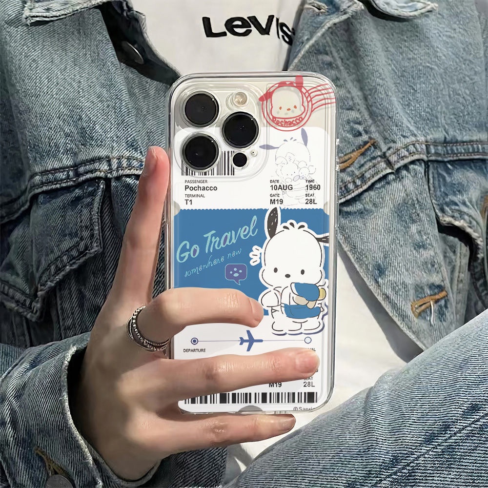 ✅Ốp Điện Thoại Mềm Chống Sốc In Hình Chú Chó Pacha 6In Đơn Giản Cho Iphone 14Pro 13Plus 78 1211 max Q1UY