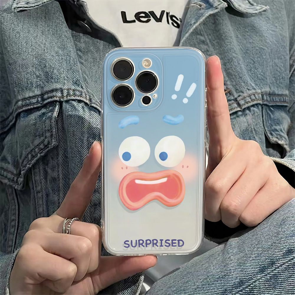 ✅Ốp Điện Thoại Mềm Chống Sốc Họa Tiết Ngộ Nghĩnh Cho Iphone 14Pro 12 max 11 78Plus 13 6In FPM5