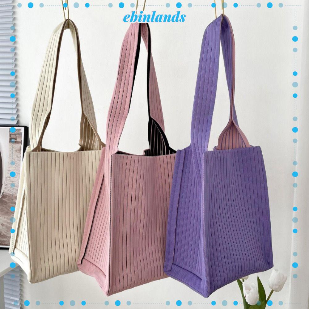Túi Tote Đeo Vai Thiết Kế Mới Họa Tiết Sọc Cao Cấp Thời Trang Dành Cho Nữ
