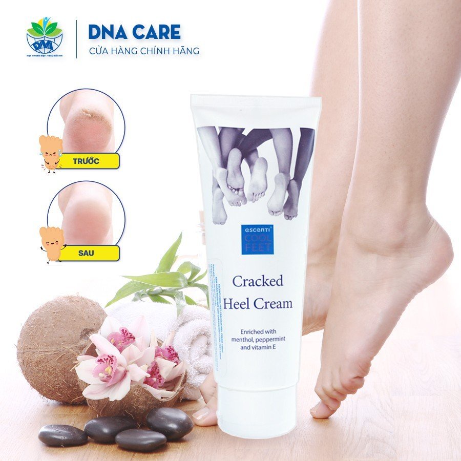 Kem bôi nứt gót chân ESCENTI làm mềm da chân tuýp 100ml