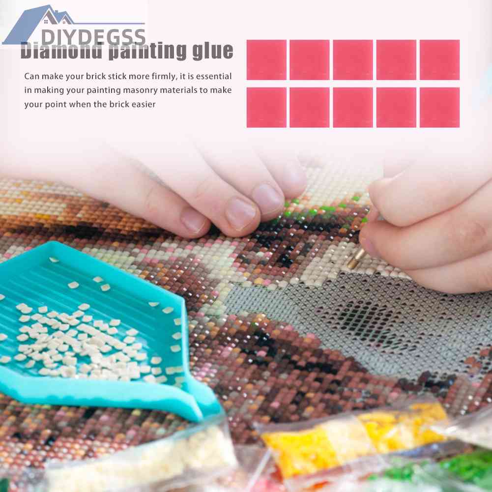 Bộ 10 Miếng Đất Sét Resin Dùng Làm Tranh Đính Đá DIY