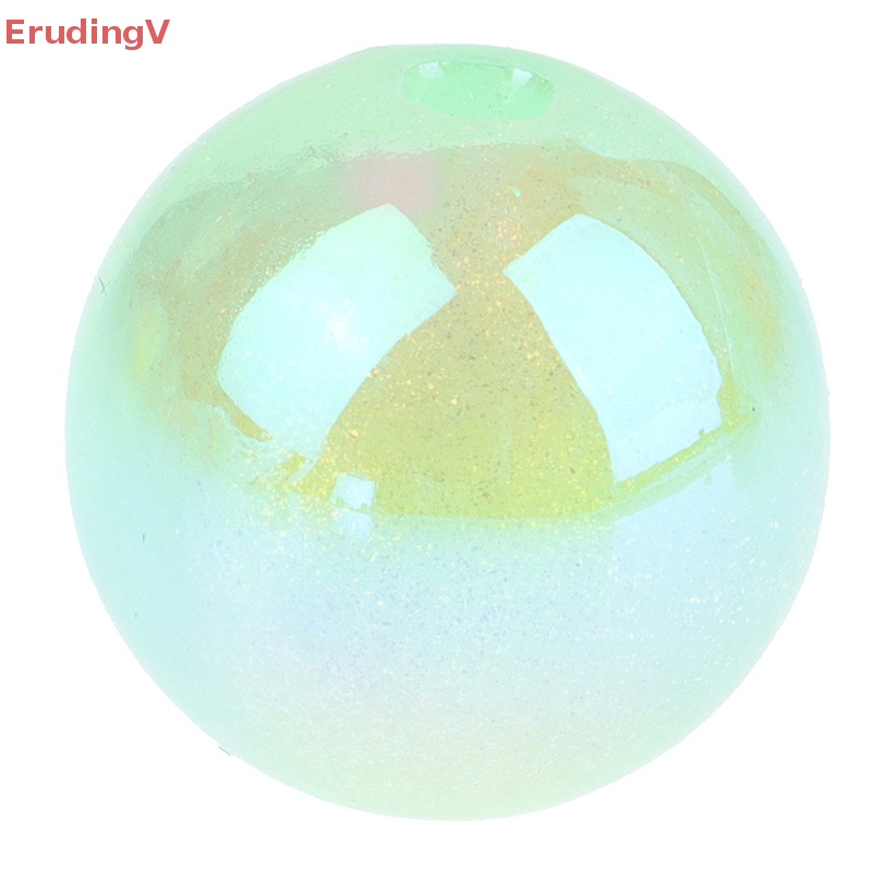 Set 10 Hạt Tròn 16mm Bằng Acrylic Phát Quang Lấp Lánh Làm Trang Sức