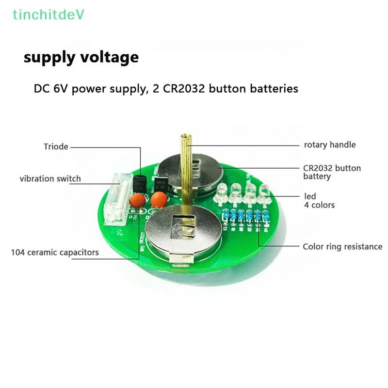 [TinchitdeV] 1 Bộ Dụng Cụ Hàn Điện Đèn LED Gyro DIY