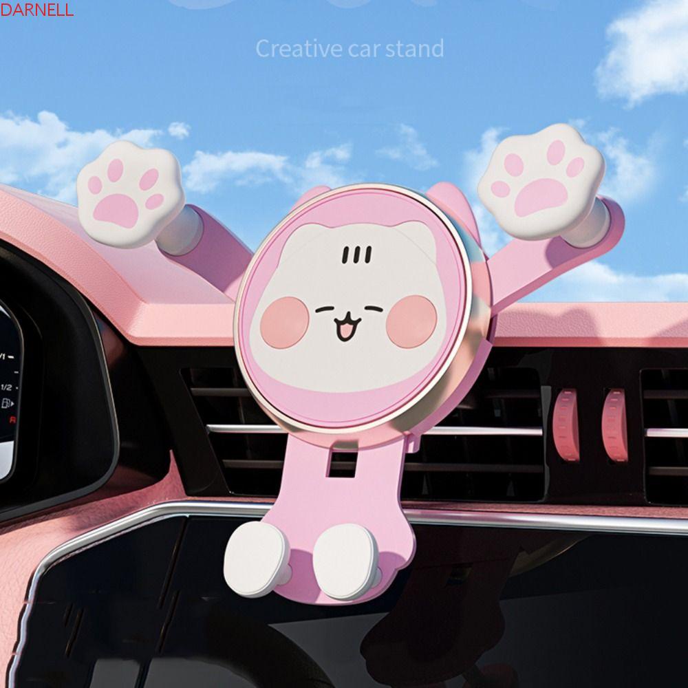 Giá Đỡ Điện Thoại Gắn Bảng Điều Khiển Xe Hơi Chống Trượt Hình Chú Mèo Dễ Thương