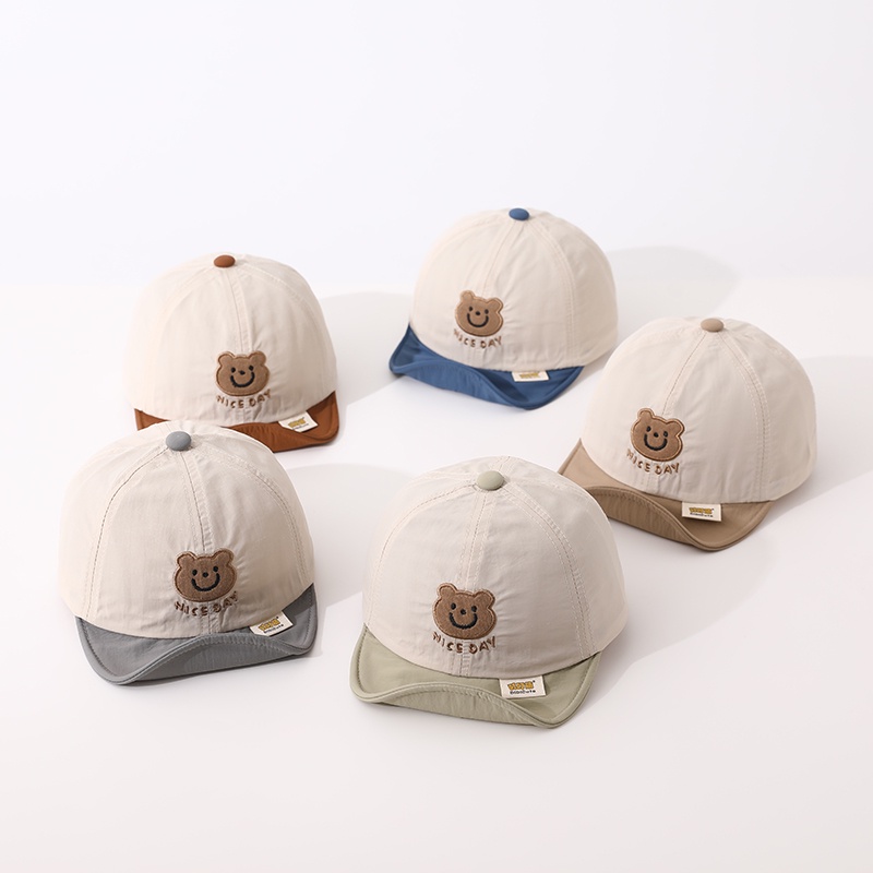 Mũ Lưỡi Trai Hình Gấu Siêu Dễ Thương Cho Bé