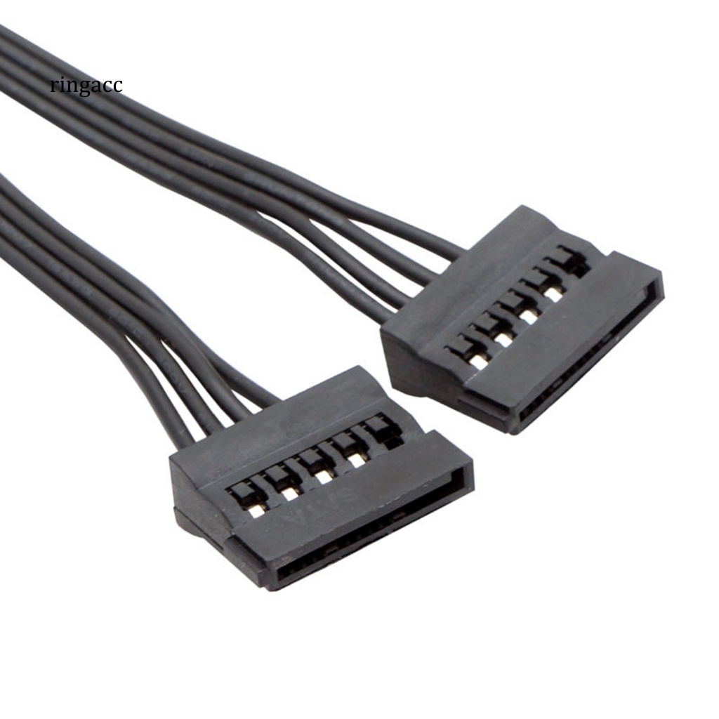 Dây Cáp Nguồn SATA Chuyển Đổi Từ 1 Sang 2 15Pin Male Sang 2 15Pin Female SATA