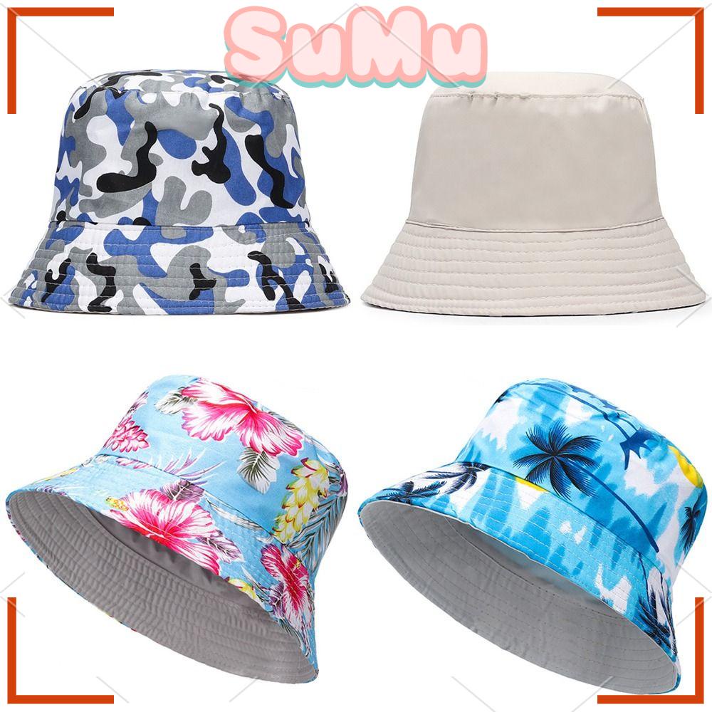 Mũ Tai Bèo Vành Rộng Chống Tia UV / Gió Có Dây Đeo Tiện Dụng Thời Trang Xuân Hè