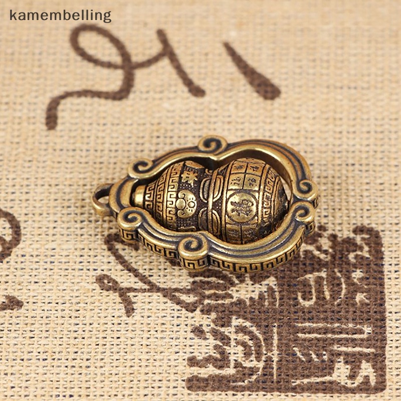 Đồ trang trí Bầu Dục Bằng Đồng Thau Trơn Cổ Điển Dùng Trang Trí Bàn Làm Việc