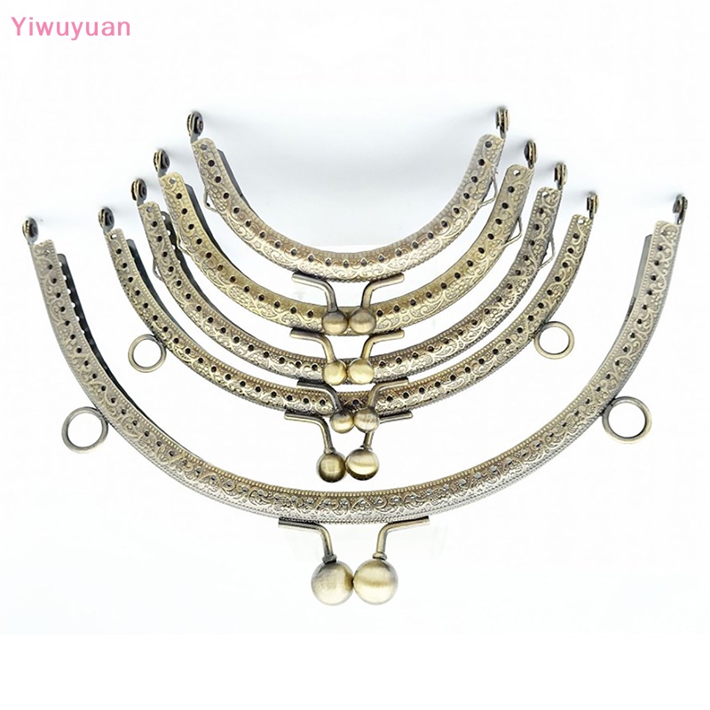 Khung Khóa Túi Xách Bằng Kim Loại 8.5 / 10.5 / 12.5 / 15 / 20.5cm DIY Mới
