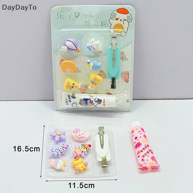 Bộ Phụ Kiện Kẹp Tóc Hoạt Hình Thủ Công Tự Làm Sáng Tạo Cho Bé Gái