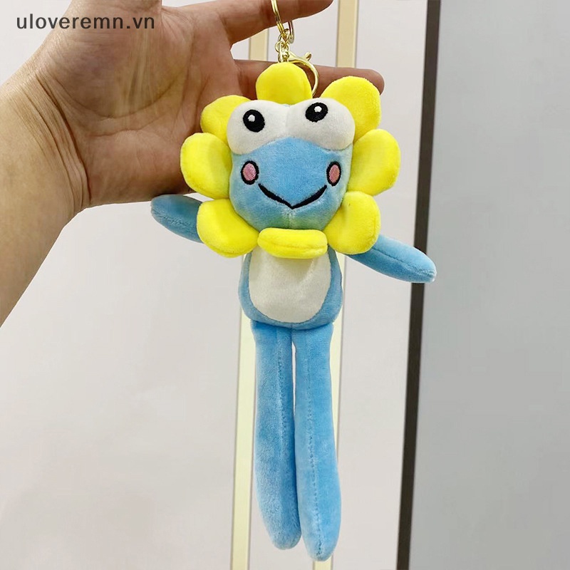1 Móc Khóa Hình Hoa Hướng Dương / Ếch Nhồi Bông Hoạt Hình Màu Sắc Ngẫu Nhiên