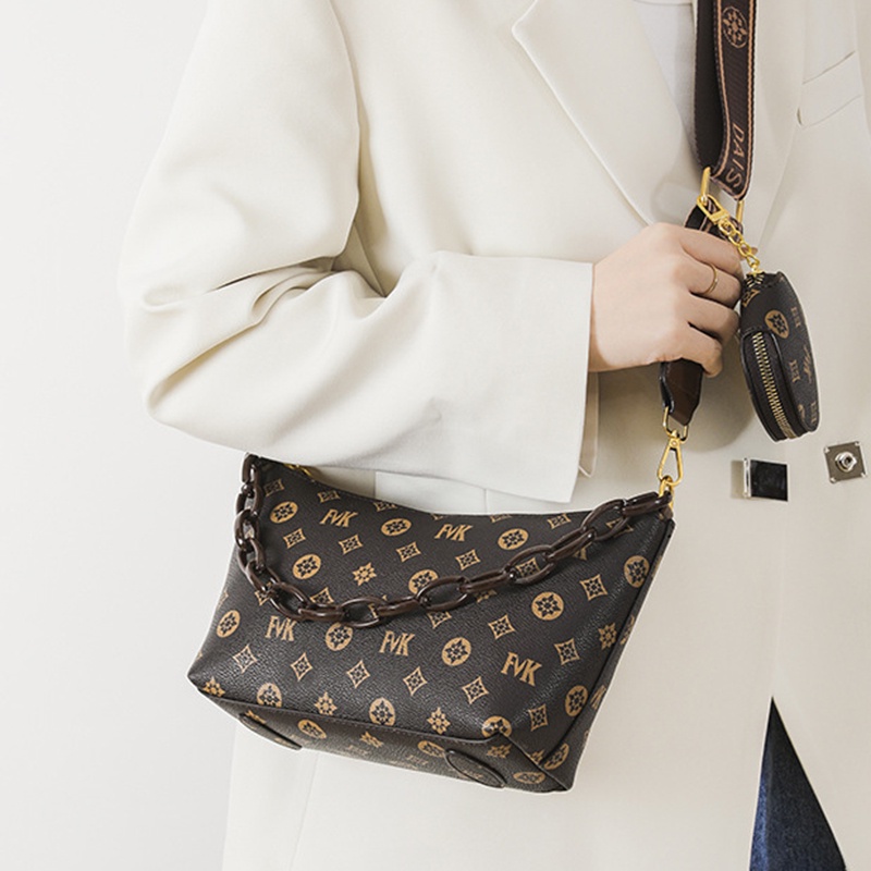 Túi Đeo Vai Hình Vuông Cỡ Nhỏ In Họa Tiết Kiểu Cổ Điển Thời Trang Cho Nữ