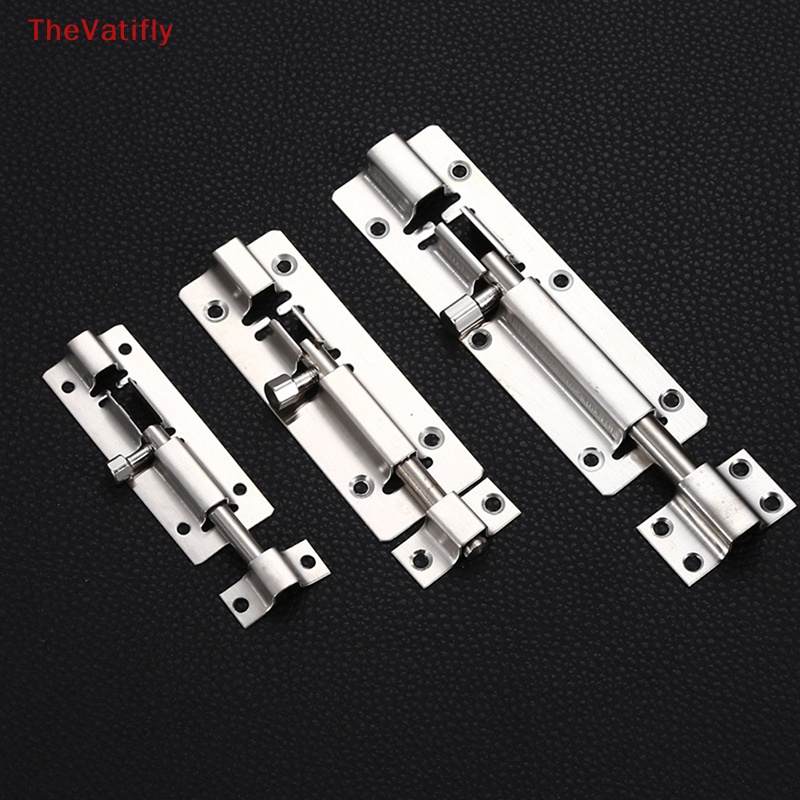 Chốt Cửa Sổ / Cửa Ra Vào Hình Vuông Bằng Thép Không Gỉ Dày Dặn 2-8 inch Chống Trộm Tiện Dụng