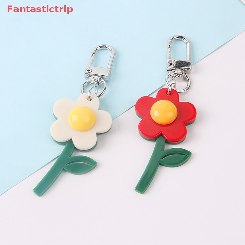 [Fantastictrip] Móc Khóa Hình Bông Hoa Tối Giản Ngọt Ngào Cho Nữ