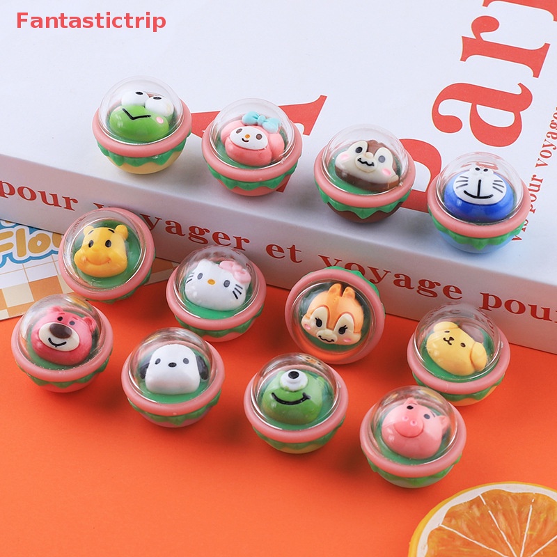 [Fantastictrip] Phụ Kiện Trang Sức Mặt Dây Chuyền / Kẹp Tóc Hình Gashapon Hoạt Hình Ngẫu Nhiên DIY Mới