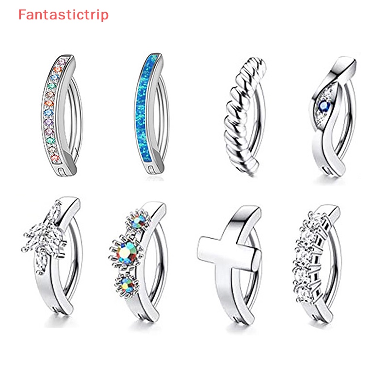 [Fantastictrip] Khuyên Rốn Dạng Thanh Tạ Cong Đính Đá Zircon Nhiều Màu Sắc Mới Dành Cho Nữ
