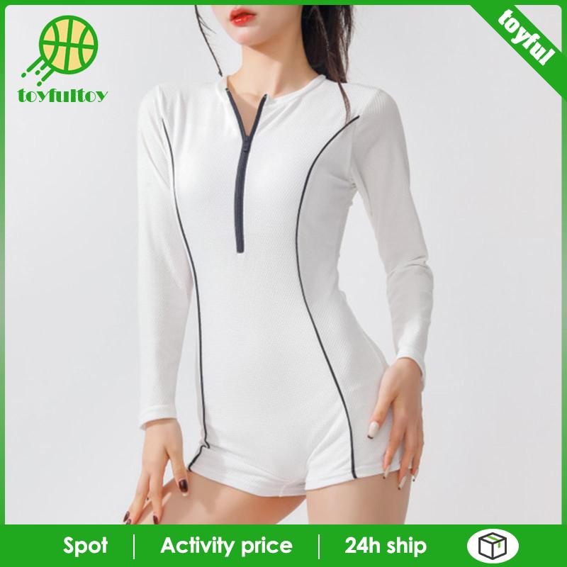 Bộ Đồ Bơi Một Mảnh Có Khóa Kéo Thời Trang Mùa Hè Cho Nữ