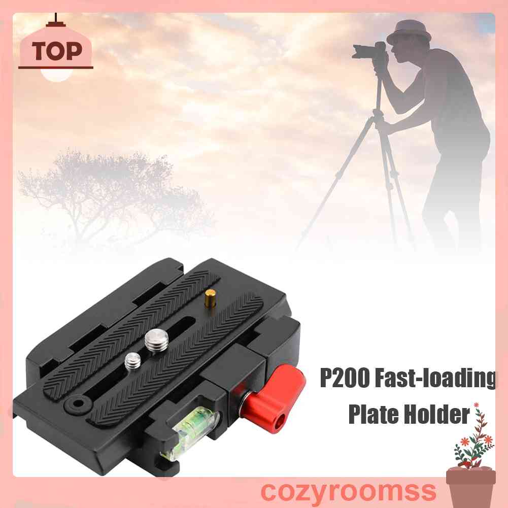 Tấm Tháo Lắp Nhanh P200 Bằng Hợp Kim Nhôm Cho Chân Tripod Manfrotto 501 Q5