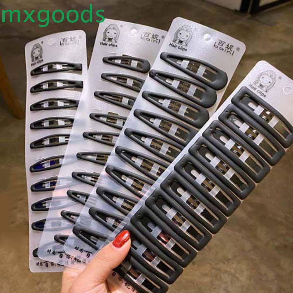 Kẹp Tóc Hình Giọt Nước Màu Sắc Trơn Chống Trượt Phong Cách Hàn Quốc Cho Nữ