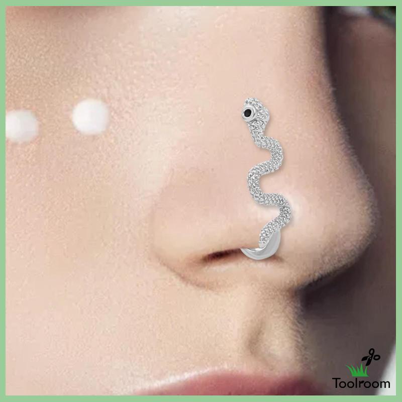 Khuyên Mũi Rắn Bằng Đồng Thời Trang Punk Cho Nữ