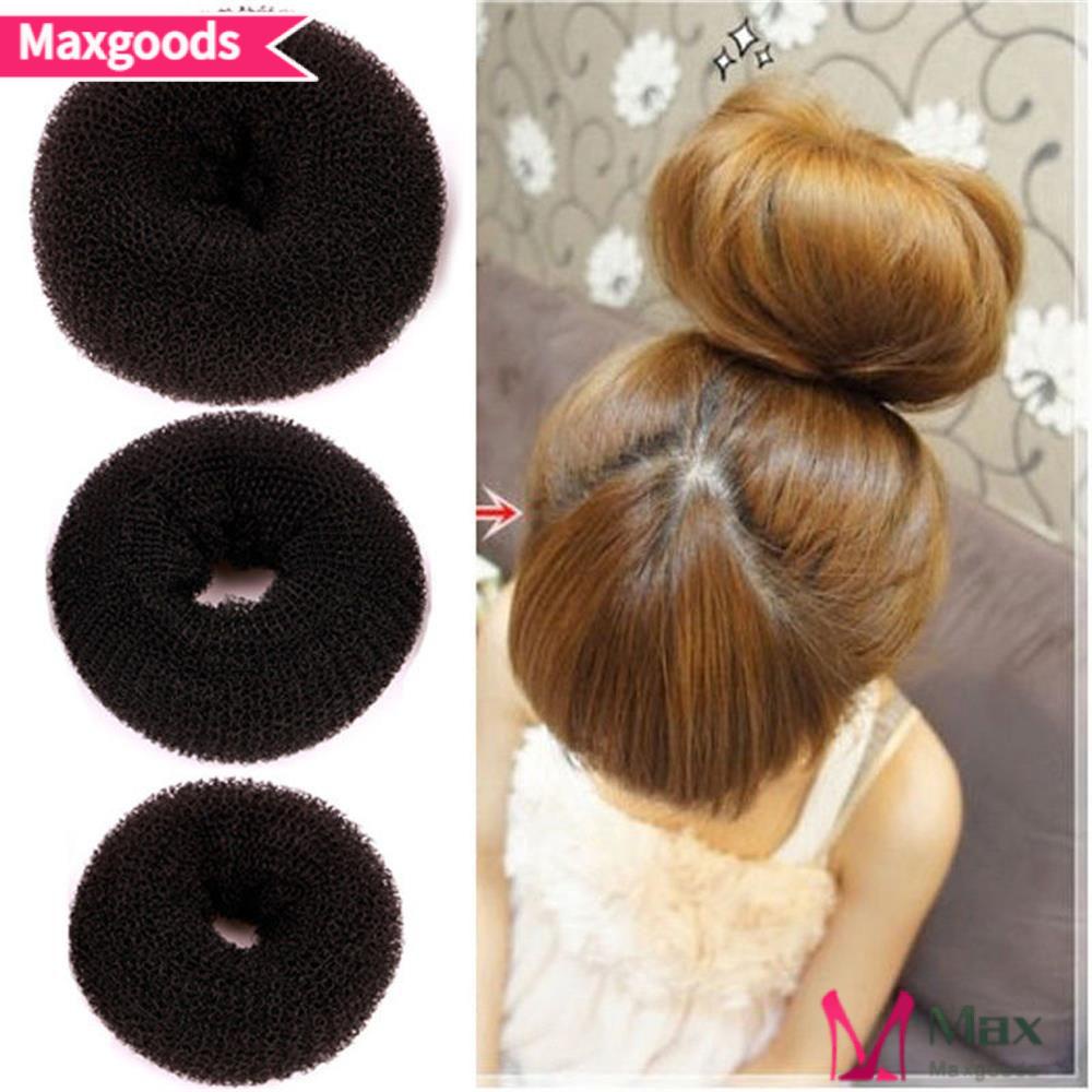 Bộ 3 Dây Buộc Tóc Hình Bánh Donut Xinh Xắn Cho Nữ