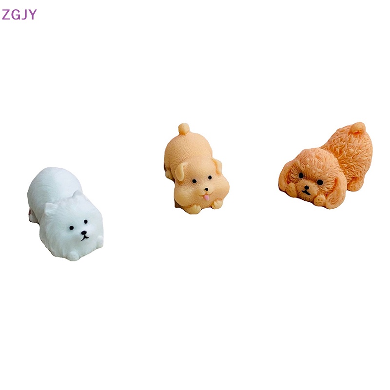 Set 5 Mô Hình Chú Chó Mini Bằng Resin Phát Quang DIY Dễ Thương Trang Trí Nhà Cửa Mới