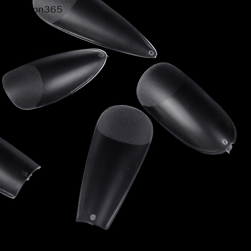 Hộp 500 Móng Tay Giả Trong Suốt Che Phủ Toàn Diện Dùng Cho Salon / Nhà Ở