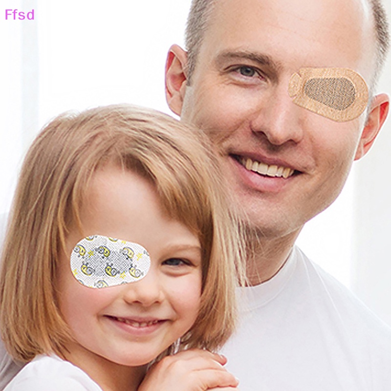 {Ffsd} Bộ 10 Miếng Dán Che Mắt Dùng Một Lần Cho Trẻ Em / Luyện Tập Amblyopia * Bán Chạy