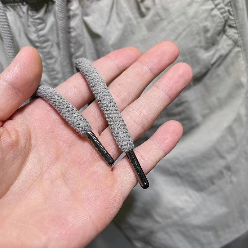 Quần Short nylon Thêu Nhãn Hiệu Hình Vuông Thời Trang Thường Ngày